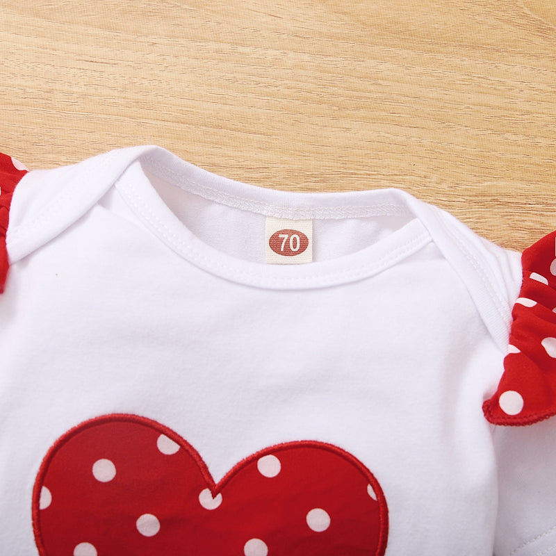 Frühling Herbst Baumwolle Neugeborenes Baby Mädchen Kleidung 0-3 Monate Polka Dot Unisex Säuglingskleidung Set Junge 3-teilige Kleidung mit Hut