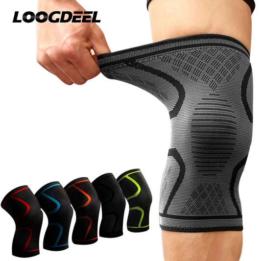 Fitness, Laufen, Radfahren, Kniebandage, elastisches Nylon, Sport-Kompressions-Knieschoner für Basketball, Volleyball