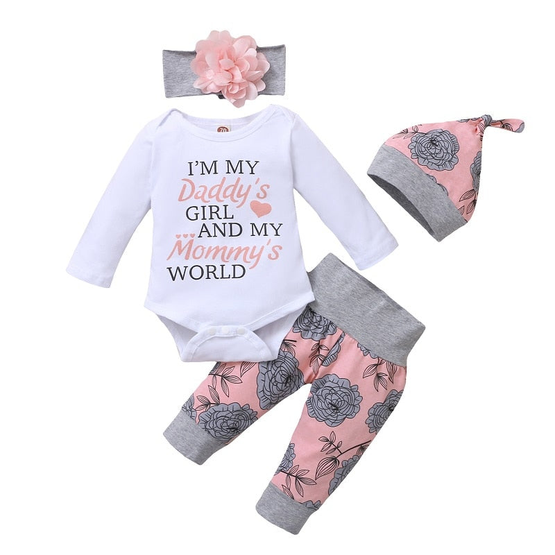 Printemps automne coton nouveau-né bébé fille vêtements 0-3 mois à pois unisexe infantile vêtements ensemble garçon 3 pièces vêtements avec chapeau