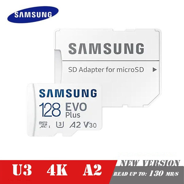 SAMSUNG EVO Plus Carte mémoire 32 Go/SDHC 64 Go/128 Go/256 Go/512 Go SDXC Micro SD/TF Cartes Flash MicroSD