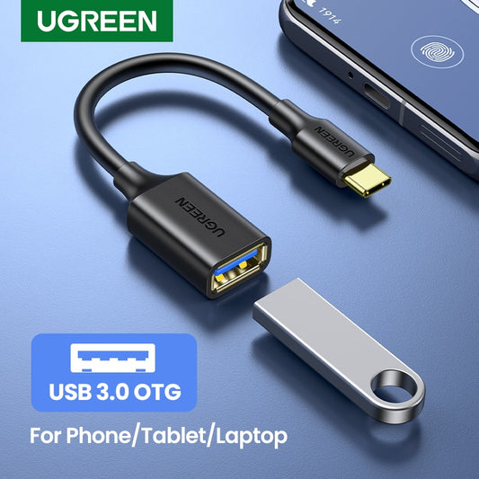 Ugreen USB C vers USB Adaptateur OTG Câble USB Type C Mâle vers USB 3.0 2.0 Femelle Câble Adaptateur pour MacBook Pro Samsung Type-C Adaptateur