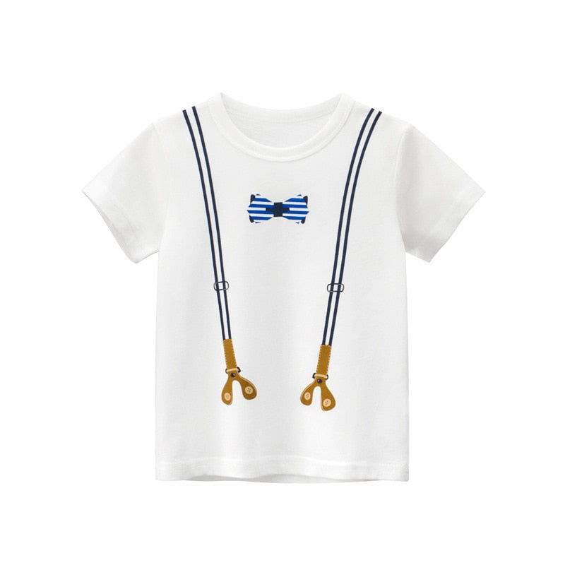 Dessin animé été vêtements pour enfants garçons T-shirt à manches courtes enfants sweat enfant coton vêtements garçons T-shirts