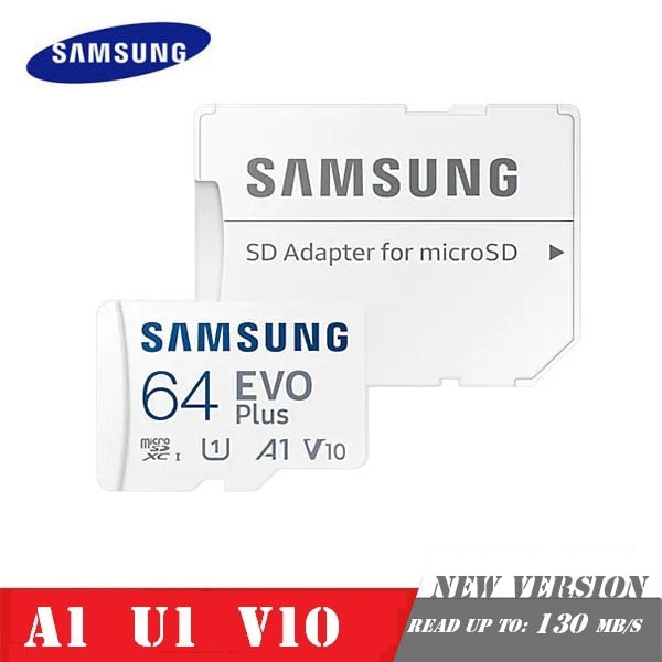 SAMSUNG EVO Plus Speicherkarte 32 GB/SDHC 64 GB/128 GB/256 GB/512 GB SDXC Micro SD/TF-Flash-Karten MicroSD