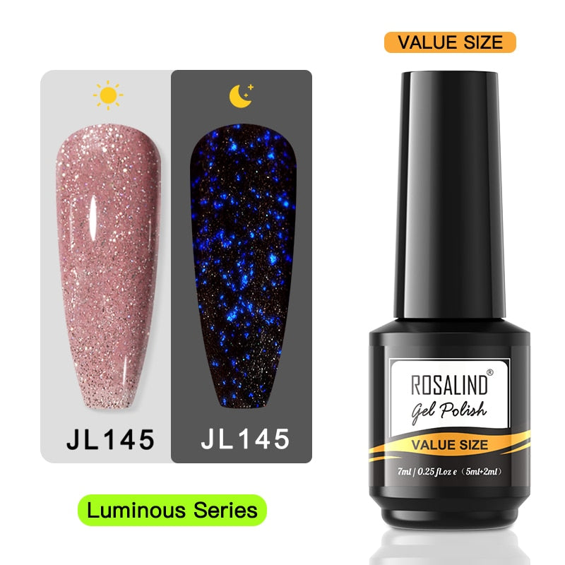 ROSALIND Gel Vernis À Ongles Lampe Tout Pour Ongles Art Manucure Avec Mat Base Top Coat Semi Permanent Gellak Vernis À Ongles Gel Vernis Vernis