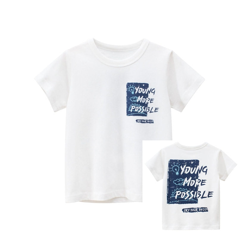 Dessin animé été vêtements pour enfants garçons T-shirt à manches courtes enfants sweat enfant coton vêtements garçons T-shirts