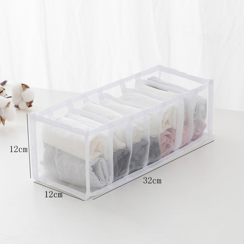 Sweater Clothes Storage Grid Boxes Student Dormitory Wardrobe Closet Drawer Organizer Pants Clothing Separation Box