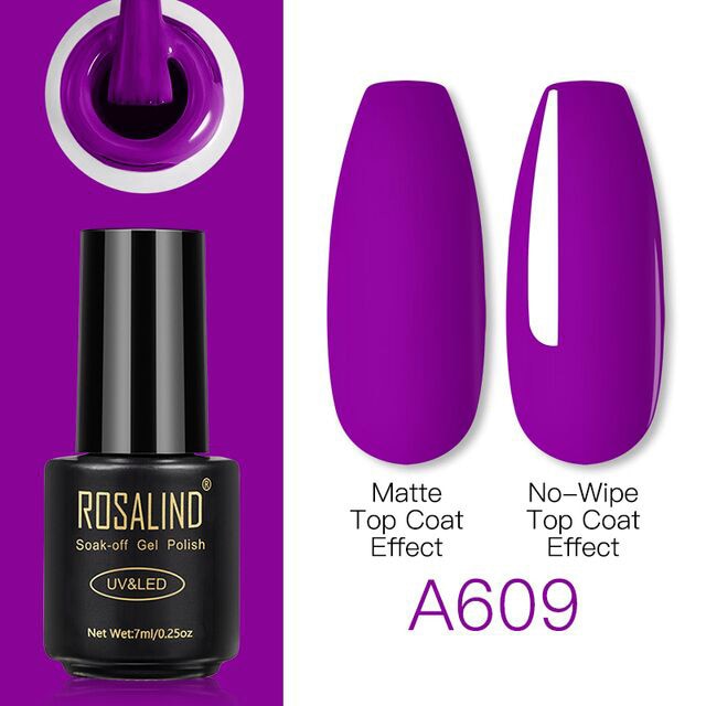 ROSALIND Gel Vernis À Ongles Lampe Tout Pour Ongles Art Manucure Avec Mat Base Top Coat Semi Permanent Gellak Vernis À Ongles Gel Vernis Vernis