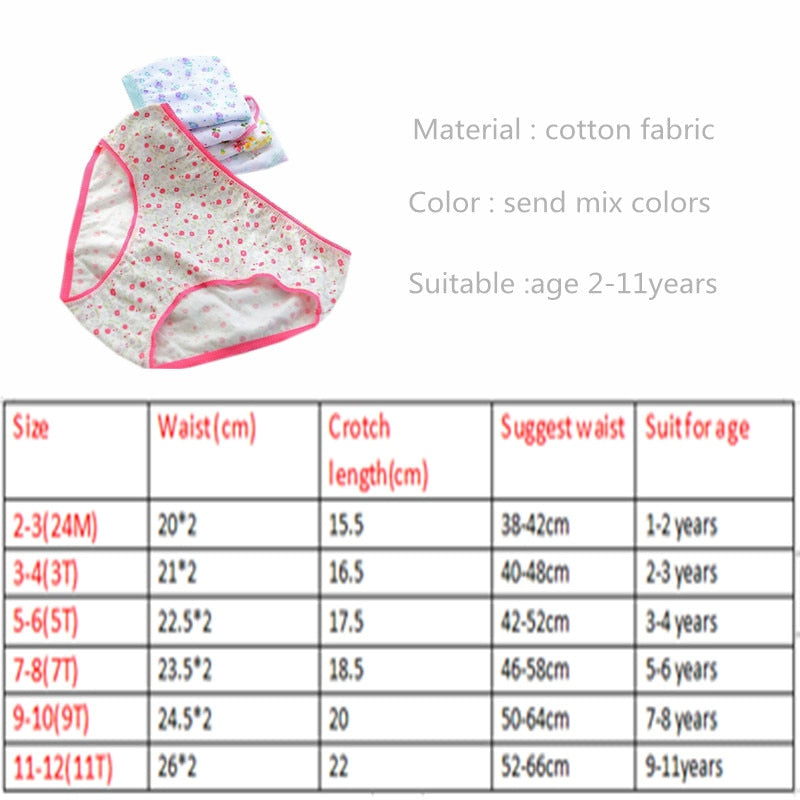 12 teil/los Baby Mädchen Unterwäsche Baumwolle Höschen Kinder Kurze Slips Kinder Unterhose