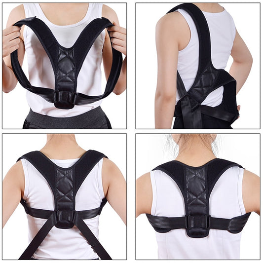 Adjustable Posture Corrector for Men and Women, Back Posture Brace Clavicle Support, Stop Slouching and Hunching Back Trainer