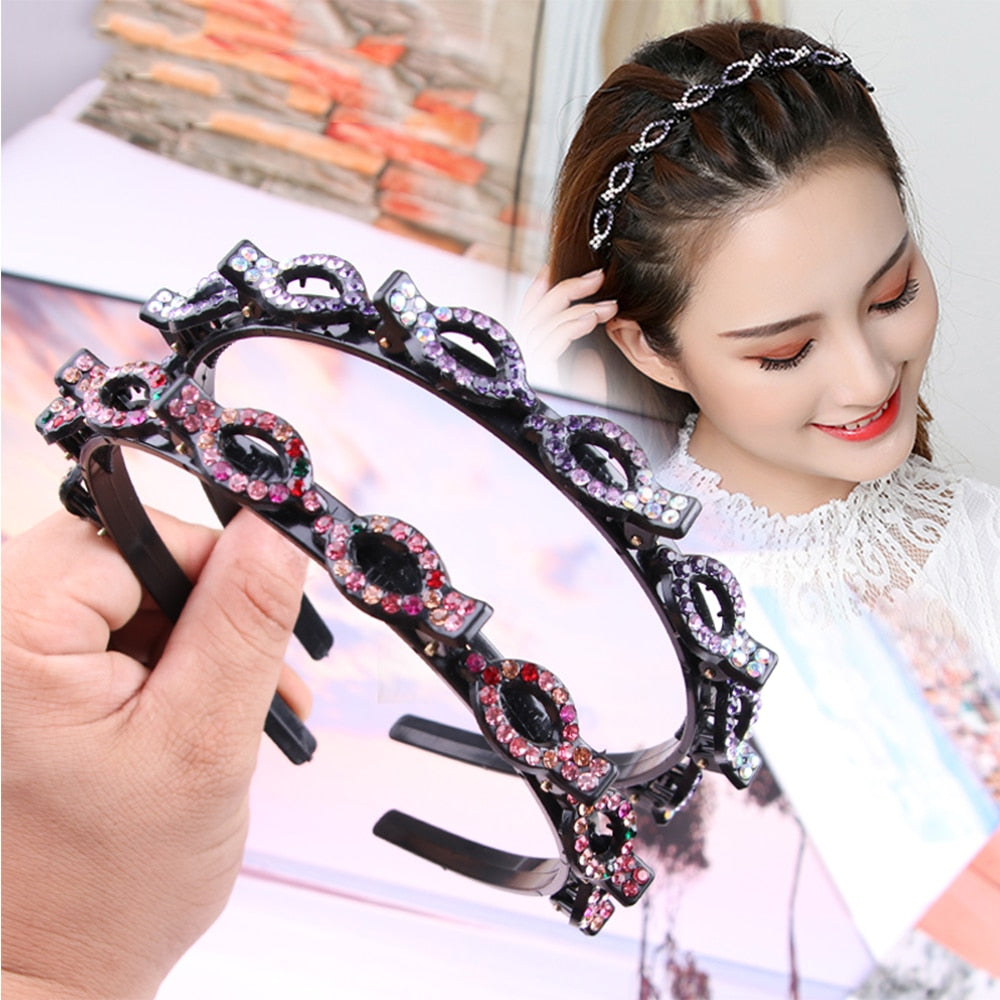 Unisex Alice Hairband Headband Men Women Sports Hair Band Hoop Metal Hoop Double Bangs Hairstyle Hairpin Hair Accessories