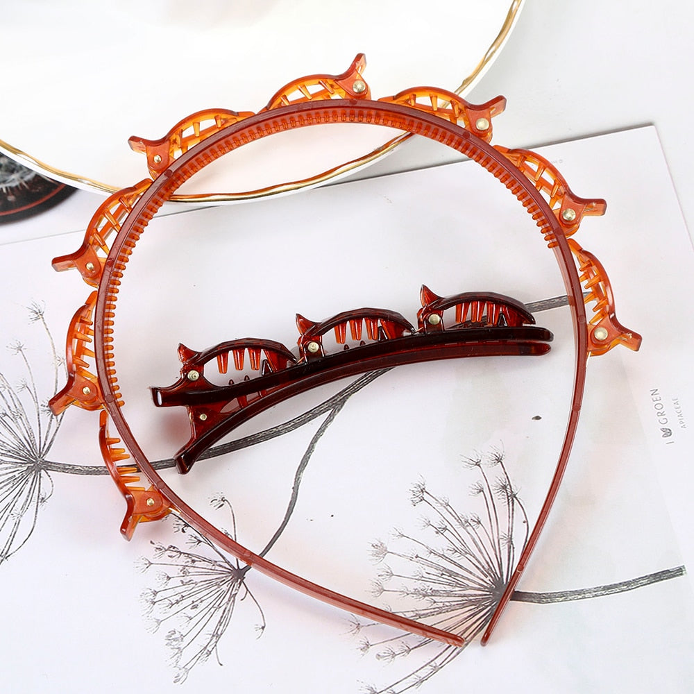 Unisex Alice Hairband Headband Men Women Sports Hair Band Hoop Metal Hoop Double Bangs Hairstyle Hairpin Hair Accessories