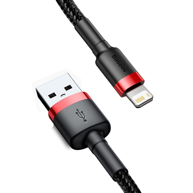 Baseus USB-Kabel für iPhone 14, 13, 12, 11 Pro Max, Xs, X, 8 Plus, Kabel 2.4A Schnellladekabel für iPhone, Ladekabel, USB-Datenleitung