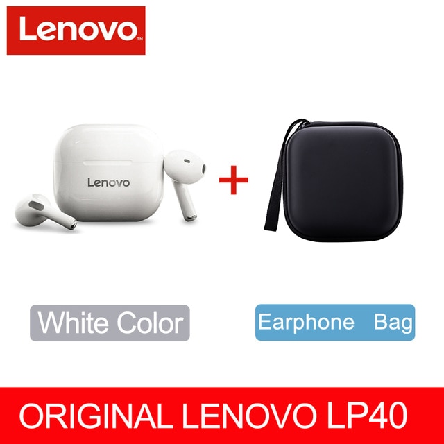 Casque sans fil d'origine Lenovo LP40 TWS Bluetooth écouteurs contrôle tactile Sport casque stéréo écouteurs pour téléphone Android