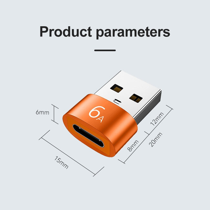 Adaptateur chargeur 2 pièces pour iPhone 14 13 12 11 Pro Max adaptateur USB type-c Type C convertisseur USB-C USB vers Type C câbles adaptateur OTG