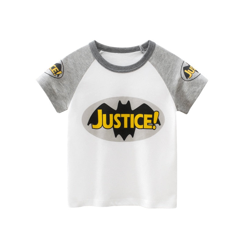 Cartoon Sommer Kinderkleidung Jungen Kurzarm T-Shirt Kinder Sweatshirt Kind Baumwolle Kleidung Jungen T-Shirts