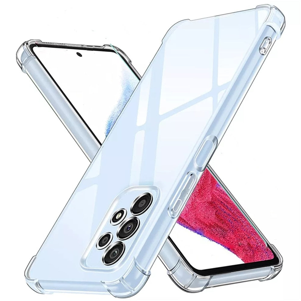 Étui de téléphone transparent de luxe pour Samsung A53 5G étui antichoc pour Samsung S22 S21 S23 Ultra A52 A72 A73 A33 A13 A32 A12 couverture arrière