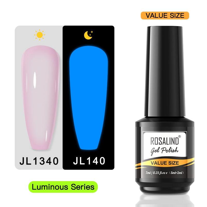 ROSALIND Gel Vernis À Ongles Lampe Tout Pour Ongles Art Manucure Avec Mat Base Top Coat Semi Permanent Gellak Vernis À Ongles Gel Vernis Vernis