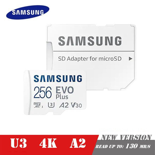 SAMSUNG EVO Plus Speicherkarte 32 GB/SDHC 64 GB/128 GB/256 GB/512 GB SDXC Micro SD/TF-Flash-Karten MicroSD