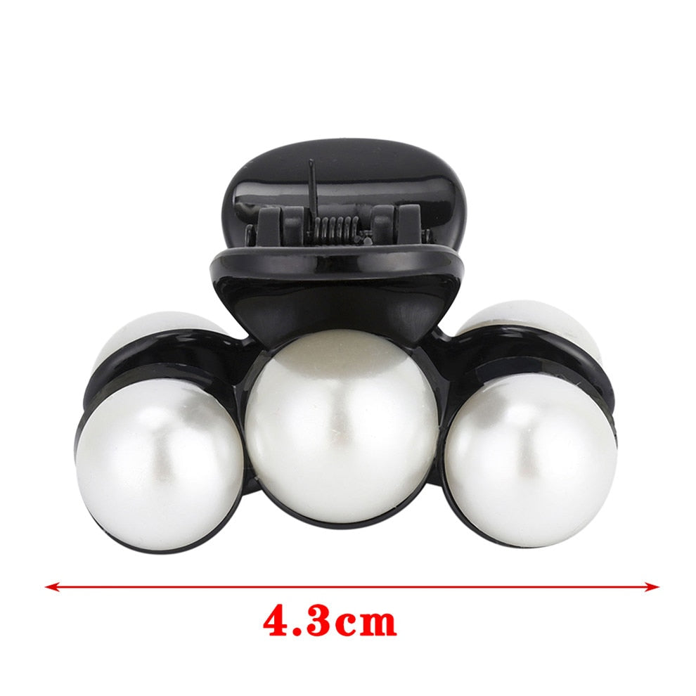 Hyperbole Big Pearls Acrylic Hair Claw Clips Big Size Makeup Hair Styling Barrettes for Women Hair Accessories