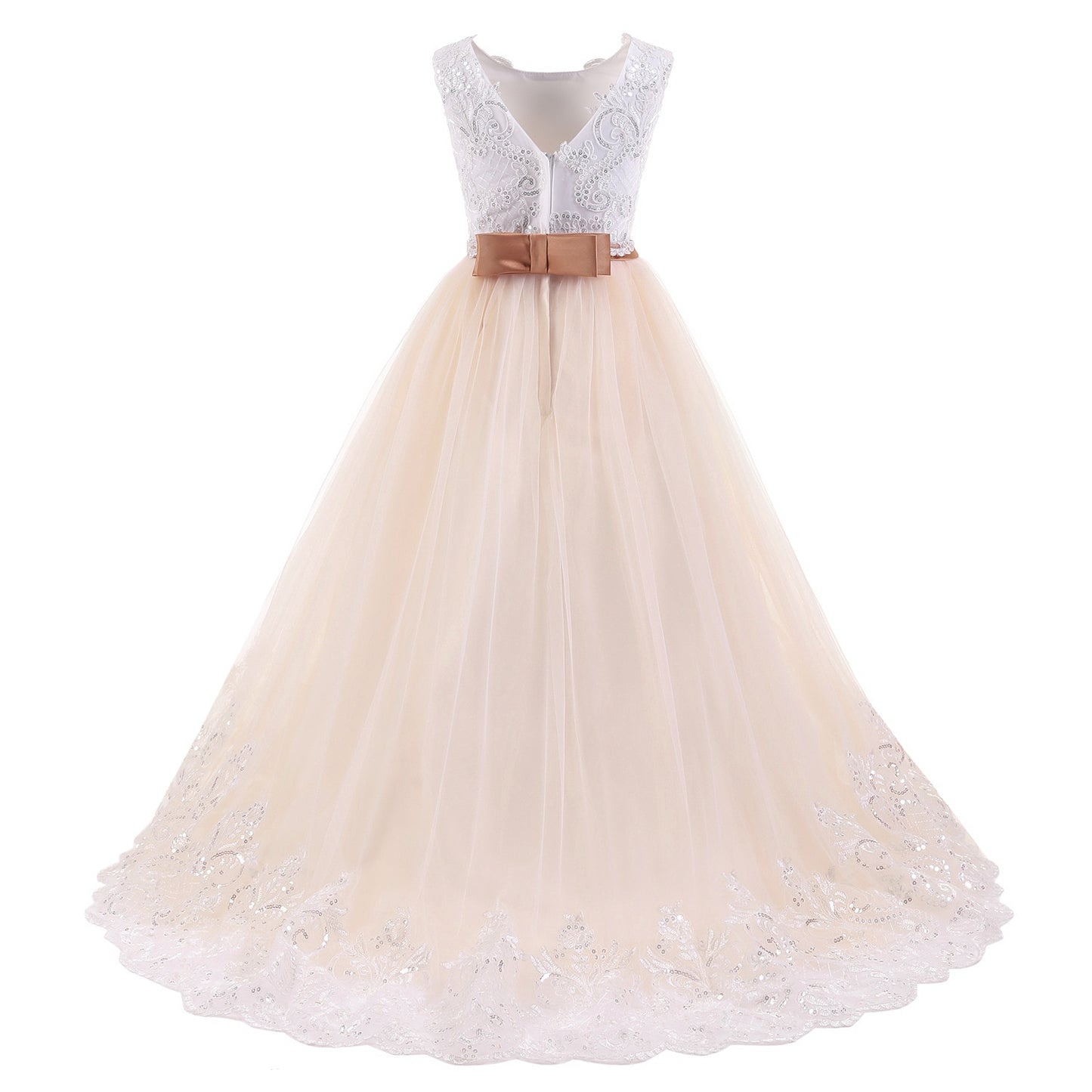 Teen Wedding Girl Dress First Comunion Dress for Girl Evening Princess Flower Dress Kids Clothes Costume Vestido 8 -14 Year