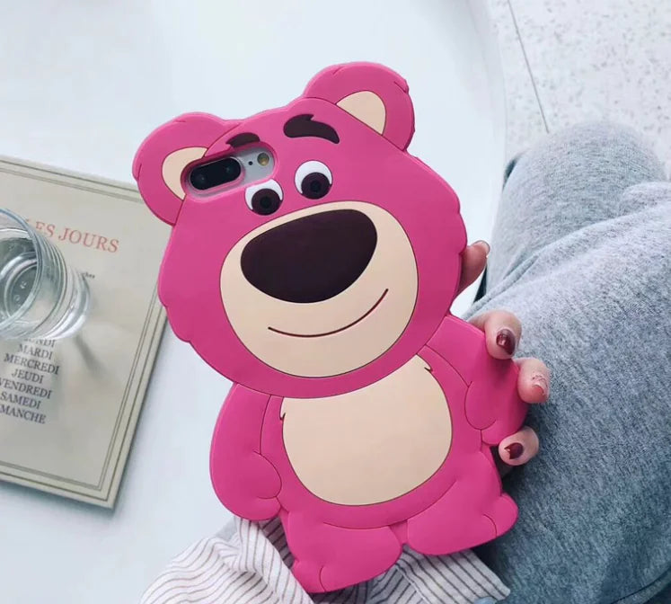 Strawberry Bear Soft Silicone Case